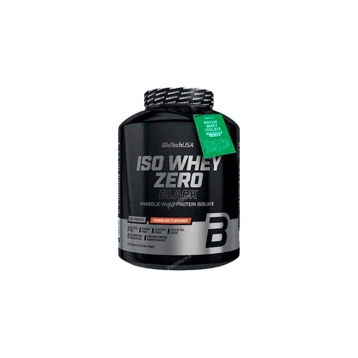 BIOTECHUSA Iso Whey Zero Proteína Aislada Sabor Chocolate Negro 2270g