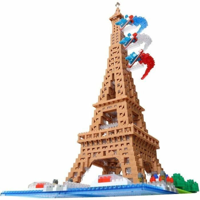 Bandai NB057 Nanoblock Torre Eiffel, Kit de Construcción 'Hazlo tú mismo' de 500 Piezas, Juego de Habilidad a partir de 8 Años 5