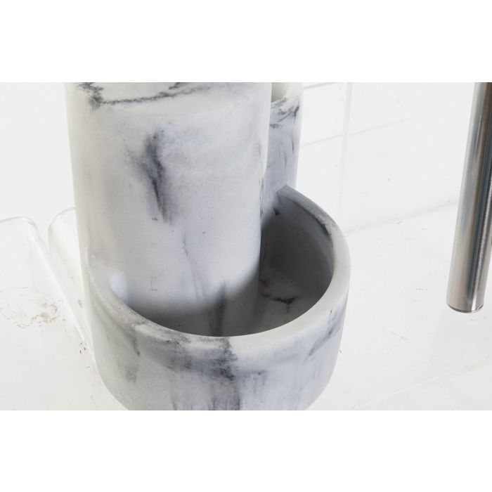 DKD Home Decor Dosificador Moderno Blanco Simil Mármol Resina Inox Colección Chinalight Marble 11.4 x 18.6 x 12.6 cm 3 DKD Home Decor Dosificador Moderno Blanco Simil Mármol Resina Inox Colección Chinalight Marble 11.4 x 18.6 x 12.6 cm 3