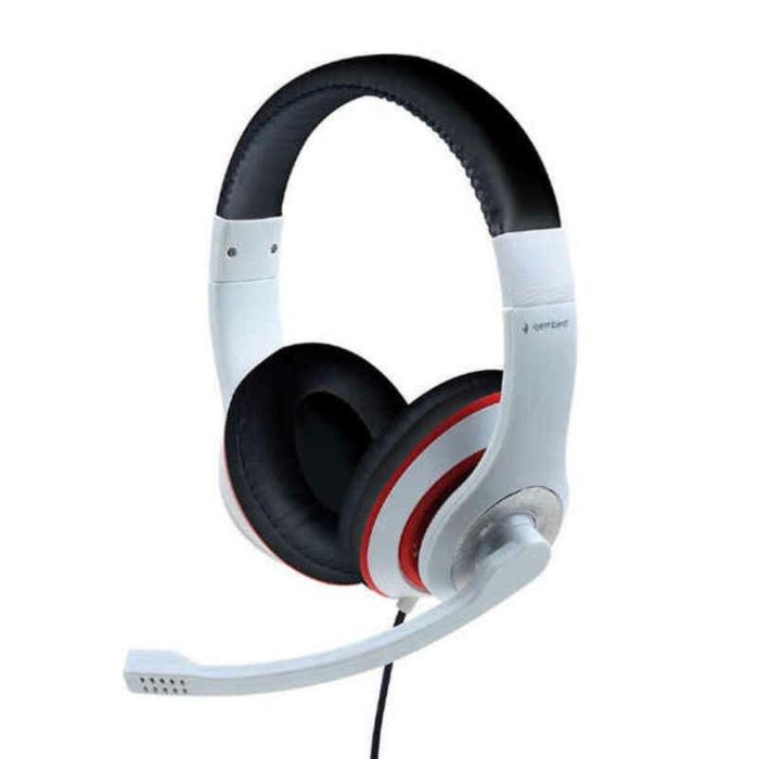 Gembird MHS-03-WTRDBK Auriculares Gaming de Diadema Alámbricos Negro, Rojo, Blanco Gembird MHS-03-WTRDBK Auriculares Gaming de Diadema Alámbricos Negro, Rojo, Blanco