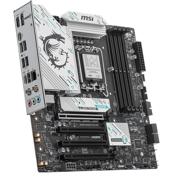 MSI Placa Base B860M Gaming Plus WiFi, LGA 1851, Intel B860, DDR5, WiFi 7, Bluetooth 5.4, USB 10Gbps, mATX - 911-7E42-003 3