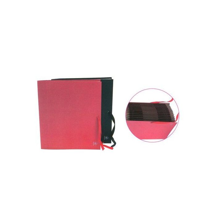 Clasificador Acordeon Mariola Geltex Fº 20 Dptos.(A-Z) Rojo