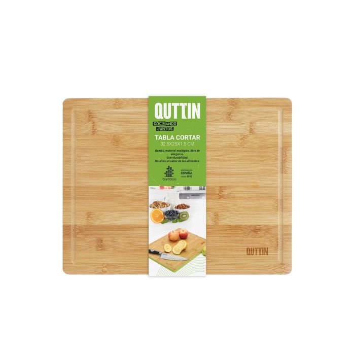 Tabla de cortar bambú Quttin 32.5x25 cm (8 Unidades) 3 Tabla de cortar bambú Quttin 32.5x25 cm (8 Unidades) 3