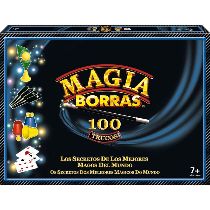Borras 24048 - Juego de Magia Clásica: 100 Trucos Originales y Divertidos, con Manual en Español para Aprendices de Mago +7 años 2