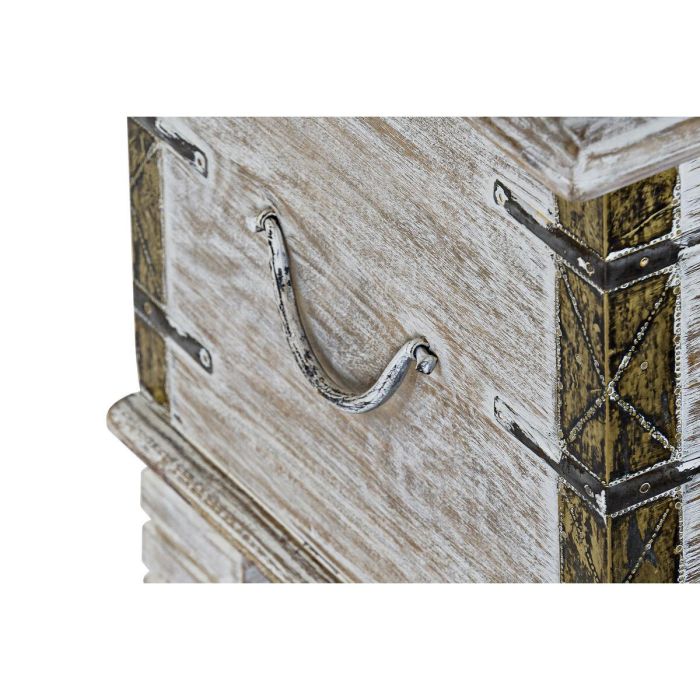 Baúl DKD Home Decor Metal Madera de mango 80 x 40 x 45 cm 4 Baúl DKD Home Decor Metal Madera de mango 80 x 40 x 45 cm 4
