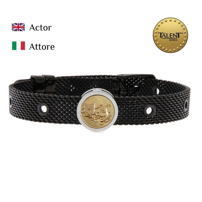 Pulsera Unisex Actor Talent Jewels TJA-3-01-01-2-235 Negro 1
