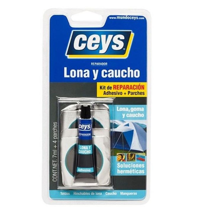 CEYS Reparador Lona Y Caucho 7ml+4Parche 505017 CEYS Reparador Lona Y Caucho 7ml+4Parche 505017