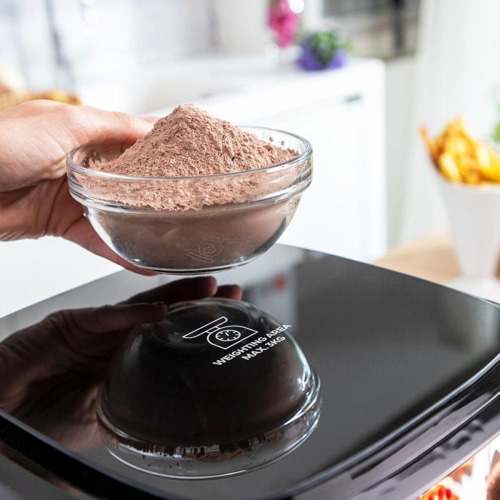 Freidora de Aire con Báscula InnovaGoods Fryinn Balance 5000 Negro 1500 W 5 L Acero Inoxidable 16