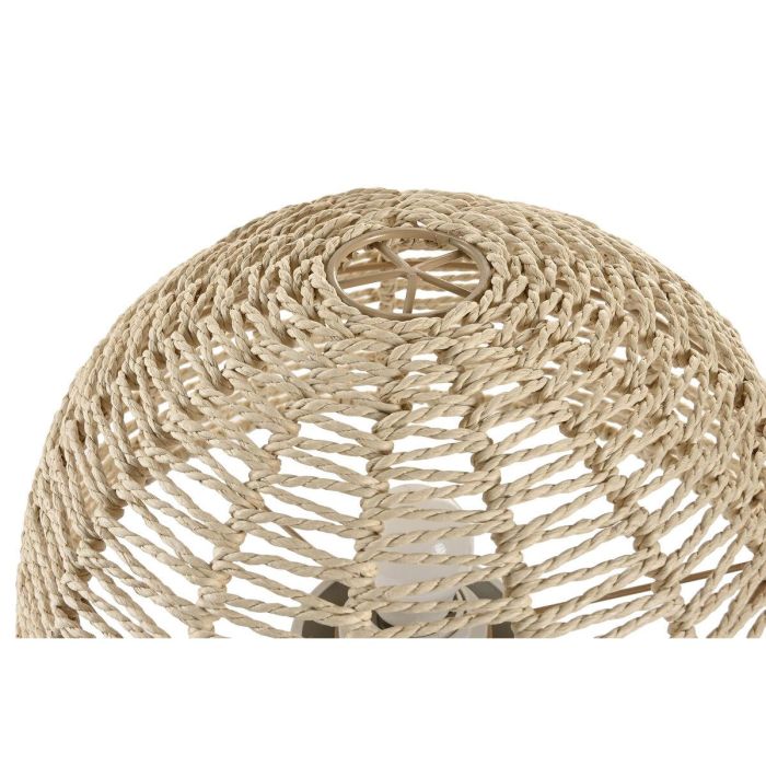 DKD Home Decor Lámpara de Sobremesa Urban Seta Blanco Marrón Claro, Materiales Metal y Cuerda, para bombilla E27, 50W, 30x48x30 cm 4 DKD Home Decor Lámpara de Sobremesa Urban Seta Blanco Marrón Claro, Materiales Metal y Cuerda, para bombilla E27, 50W, 30x48x30 cm 4