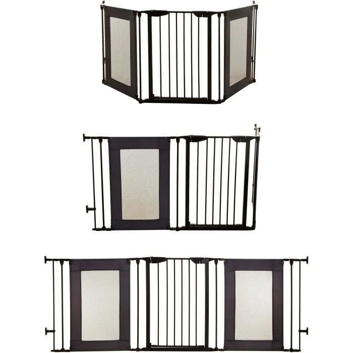Dreambaby Barrera de Seguridad Denver 3 Paneles 85.5-200 x 74 cm Bidireccional Negra Dreambaby Barrera de Seguridad Denver 3 Paneles 85.5-200 x 74 cm Bidireccional Negra