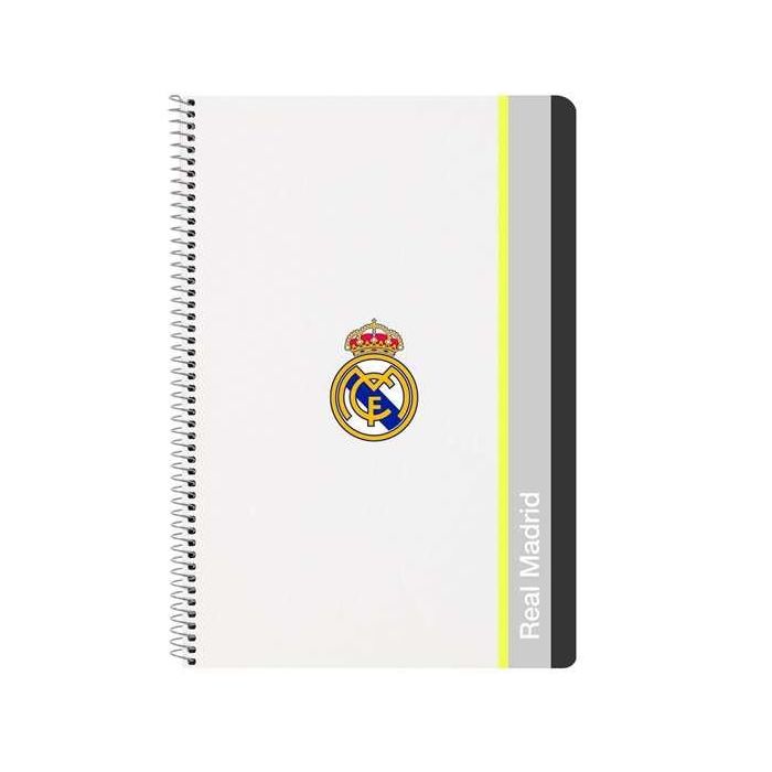 Safta Cuaderno Espiral Folio 80 Hojas 60 gr Cuadrícula 4 mm Tapa Extradura Real Madrid 1ª Equipación 25/26 Safta Cuaderno Espiral Folio 80 Hojas 60 gr Cuadrícula 4 mm Tapa Extradura Real Madrid 1ª Equipación 25/26