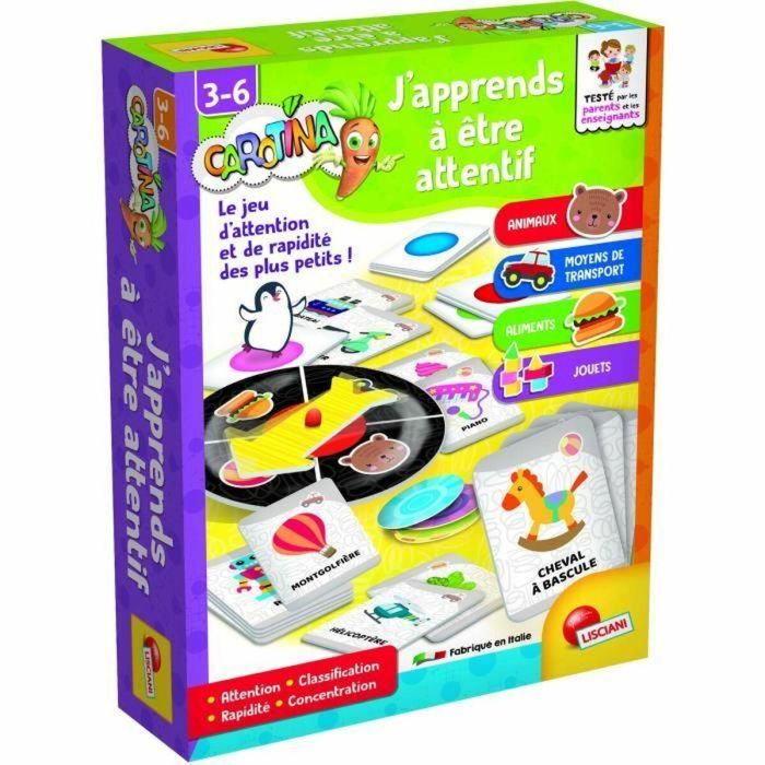 Lisciani Giochi LIS8008324093014 Aprendo a estar atento - Juego para aprender a concentrarte y permanecer atento