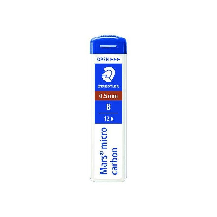 Minas Staedtler 250 Mars Micro Carbon 0,5 - B (Tubo De 12) 12 unidades