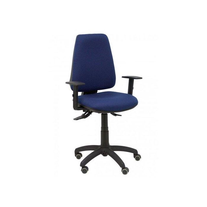 Silla Piqueras Y Crespo Elche S Brazos Regulables Mecanismo Sincro De Doble Maneta Gran Confortabilidad Regulable En Altura Ruedas De Parquet Asiento Y Respaldo Tapizado Bali Azul Marino