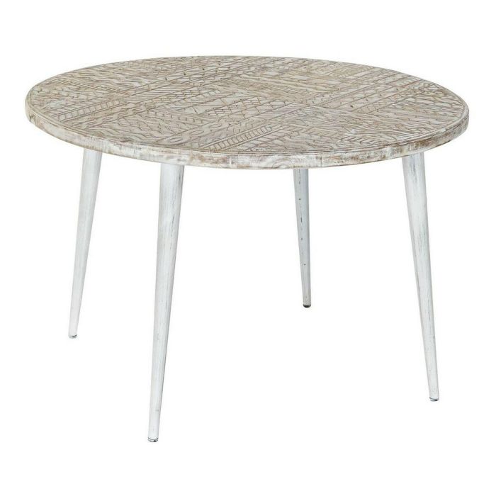 Mesita Auxiliar Indio DKD Home Decor Blanco Dorado 75 x 50 x 75 cm Mesita Auxiliar Indio DKD Home Decor Blanco Dorado 75 x 50 x 75 cm