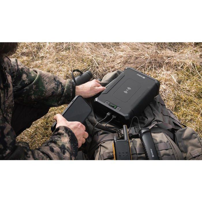 Sandberg Survivor Powerbank 96000 mAh 8 en 1 Robusto, Resistente Agua, USB-C, USB-A QC, DC 12V, Carga Inalámbrica, Linterna 8