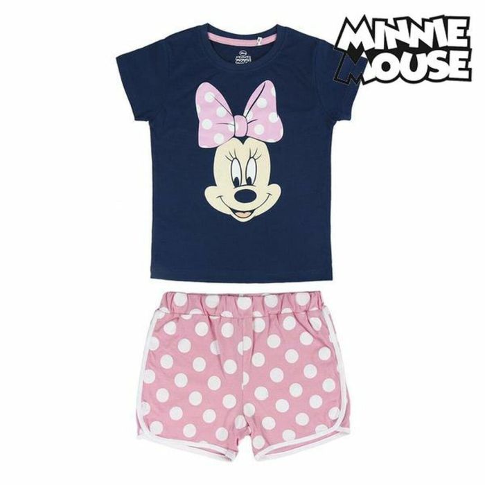 Pijama de Verano Minnie Mouse 73728 Azul marino 1 Pijama de Verano Minnie Mouse 73728 Azul marino 1