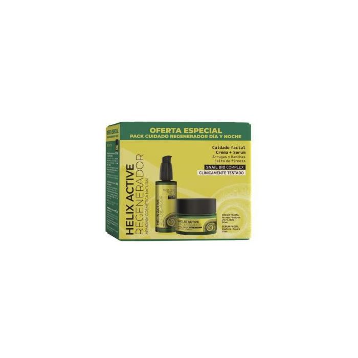 ARMONIA Pack Helix Active Cuidado Facial: Crema 50ml + Sérum 30ml Regenerador Antienvejecimiento