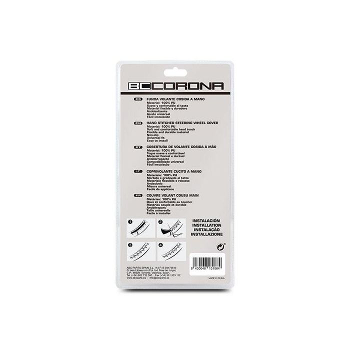 Funda Volante Negra para Coser Cs6 INT30181, Cuero Sintético Universal Antideslizante, Incluye Hilo y Aguja 3 Funda Volante Negra para Coser Cs6 INT30181, Cuero Sintético Universal Antideslizante, Incluye Hilo y Aguja 3