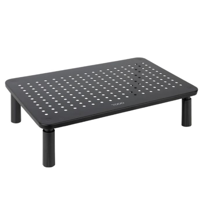 TooQ TQMR086 Soporte Monitor Escritorio, Soporte Elevador Ergonómico para Portátiles y Monitores, Carga Máxima 20 kg, Regulable en Altura 100-140 mm, Color Negro 0 TooQ TQMR086 Soporte Monitor Escritorio, Soporte Elevador Ergonómico para Portátiles y Monitores, Carga Máxima 20 kg, Regulable en Altura 100-140 mm, Color Negro 0