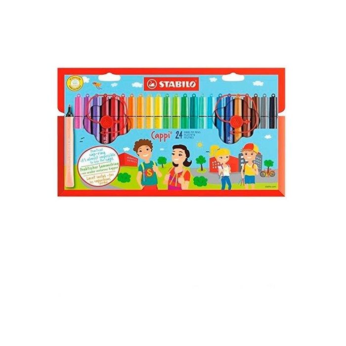 Rotulador Fibra Stabilo Cappi 168 Estuche De 24