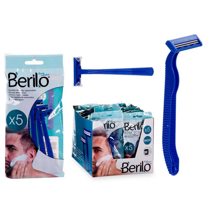 Bolsa 5 Maquinillas Afeitar Hombre Berilo 10X2CM (90 Unidades) Bolsa 5 Maquinillas Afeitar Hombre Berilo 10X2CM (90 Unidades)