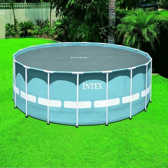 Intex Cubierta de Burbujas Reforzada Redonda Ø 4,57 m 270 micras para Piscinas Tubulares o Autoportantes Gris Calentamiento Solar 1 Intex Cubierta de Burbujas Reforzada Redonda Ø 4,57 m 270 micras para Piscinas Tubulares o Autoportantes Gris Calentamiento Solar 1