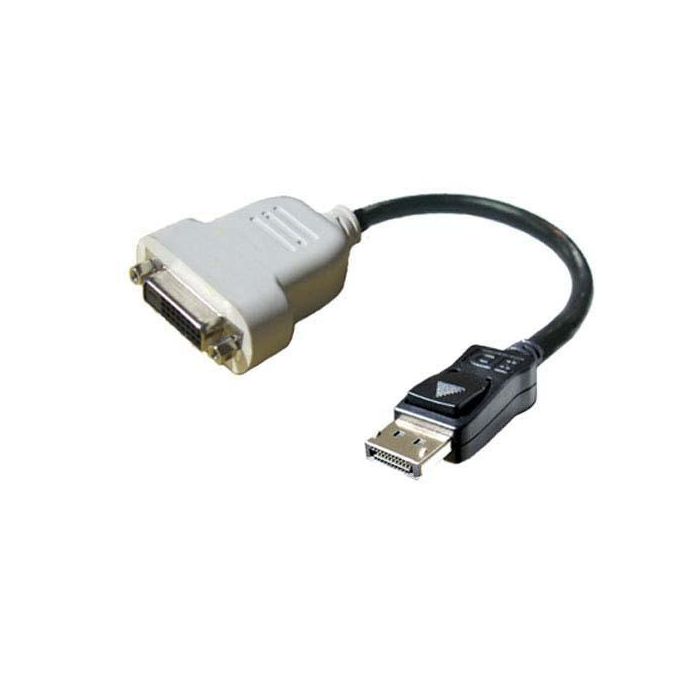 Dell Adaptador DisplayPort a DVI-D, Conversor de Vídeo Digital Full HD 1080p y 1920x1200, con Bloqueo Latch Dell Adaptador DisplayPort a DVI-D, Conversor de Vídeo Digital Full HD 1080p y 1920x1200, con Bloqueo Latch