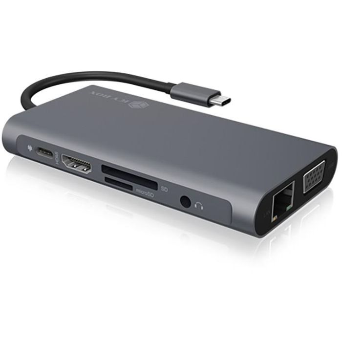 ICY BOX IB-DK4040-CPD USB-C 10-in-1 PD 100W DockingStation 5