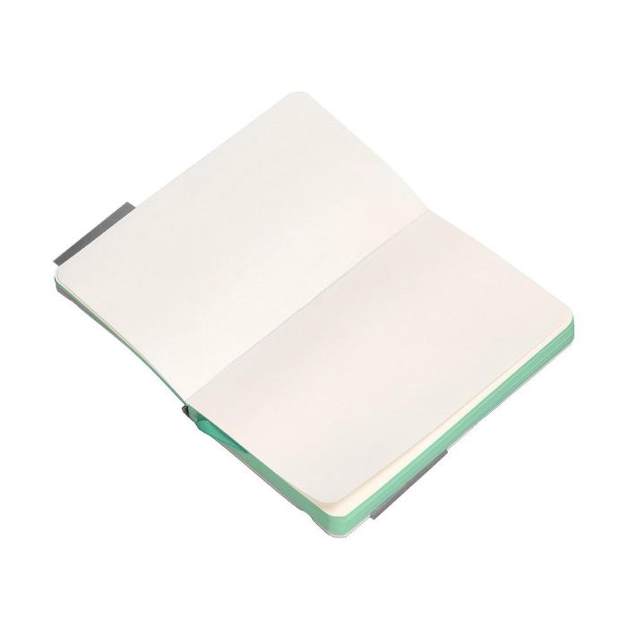 Cuaderno Con Gomilla Antartik Notes Tapa Blanda A6 Hojas Lisas Gris Y Turquesa 100 Hojas 80 gr Fsc 8