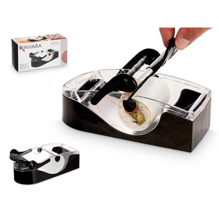 Máquina para Enrollar Sushi Kinvara 19x6x10 cm - Negro (12 Unidades) Máquina para Enrollar Sushi Kinvara 19x6x10 cm - Negro (12 Unidades)