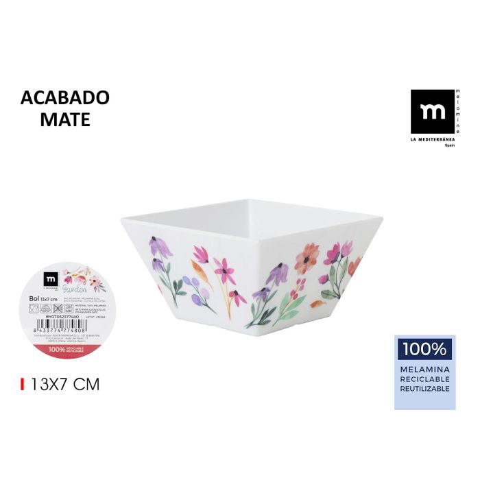 Bol de melamina Garden 13x7 cm - La Mediterranea (24 Unidades) Bol de melamina Garden 13x7 cm - La Mediterranea (24 Unidades)