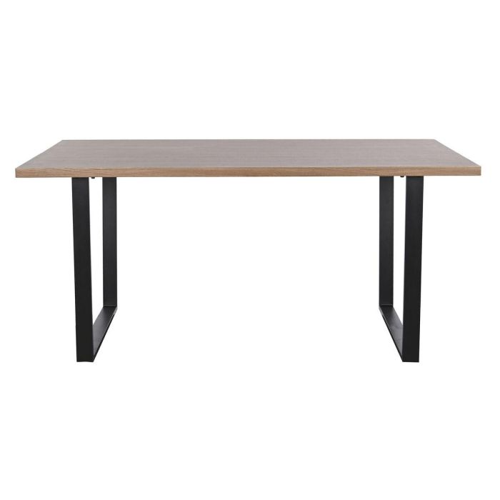 Mesa de Comedor Home ESPRIT Marrón Negro Hierro Madera MDF 160 x 90 x 75 cm 2 Mesa de Comedor Home ESPRIT Marrón Negro Hierro Madera MDF 160 x 90 x 75 cm 2