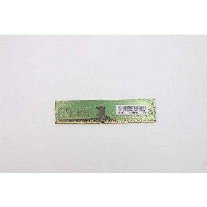 Lenovo 8GB DDR4 UDIMM memory module, 3200MHz speed, 288-pin, 1.2V, non-ECC, single rank, unbuffered design. Lenovo 8GB DDR4 UDIMM memory module, 3200MHz speed, 288-pin, 1.2V, non-ECC, single rank, unbuffered design.