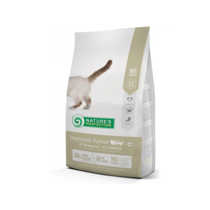 Nature's Protection Detox Cat Junior Esterilitzado Aves & Krill 2 kg