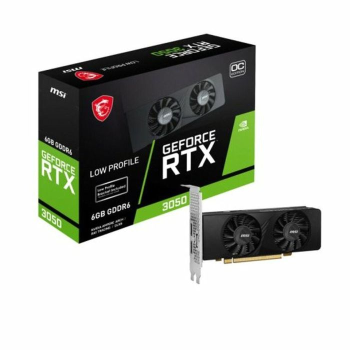 MSI Tarjeta Gráfica NVIDIA GeForce RTX 3050 LP 6G OC, 6GB GDDR6, 7680 x 4320 Pixeles, PCI Express x8 4.0, DirectX 12 Ultimate 11