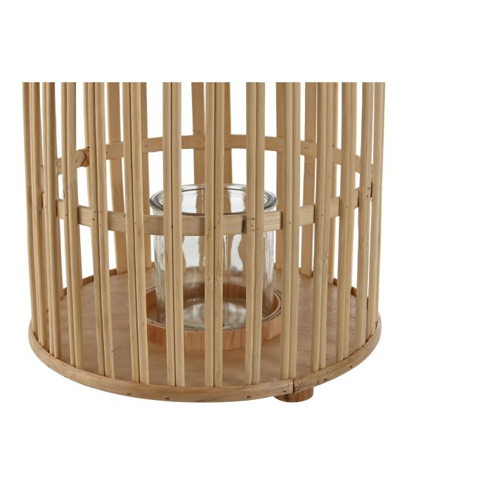 Portavela Tropical DKD Home Decor Marron Claro 22.5 x 30 x 22.5 cm 2 Portavela Tropical DKD Home Decor Marron Claro 22.5 x 30 x 22.5 cm 2