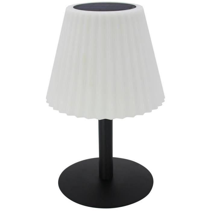 Lámpara de mesa solar 2 en 1 para plantar o colocar - LUMISKY - BOUFFANT - H62 cm - LED blanco regulable Lámpara de mesa solar 2 en 1 para plantar o colocar - LUMISKY - BOUFFANT - H62 cm - LED blanco regulable