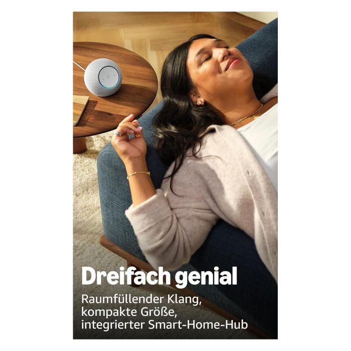 Amazon Echo Dot Max (2025) Altavoz Inteligente Esférico Inalámbrico Blanco con Alexa 2