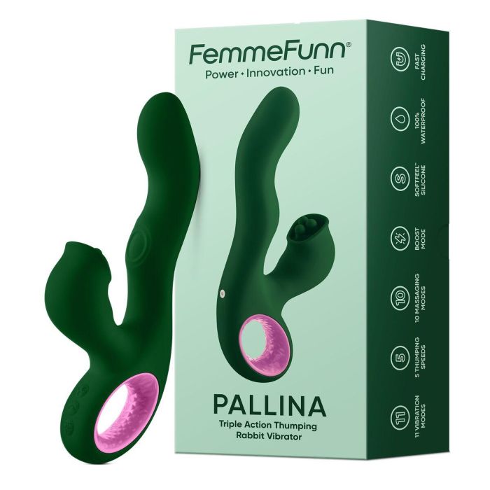 Vibrador Punto G FemmeFunn Verde 2 Vibrador Punto G FemmeFunn Verde 2