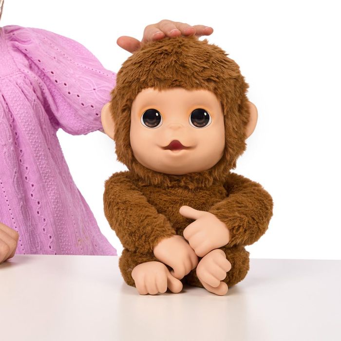 Moose 26558 Little Live Pets My Baby Monkey Interactivo, Reacciona al Tacto con Sonidos, +4 años 4
