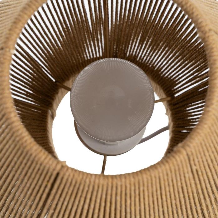 Lámpara Mesa Natural Cuerda de Papel 25,50 X 25,50 X 26 cm