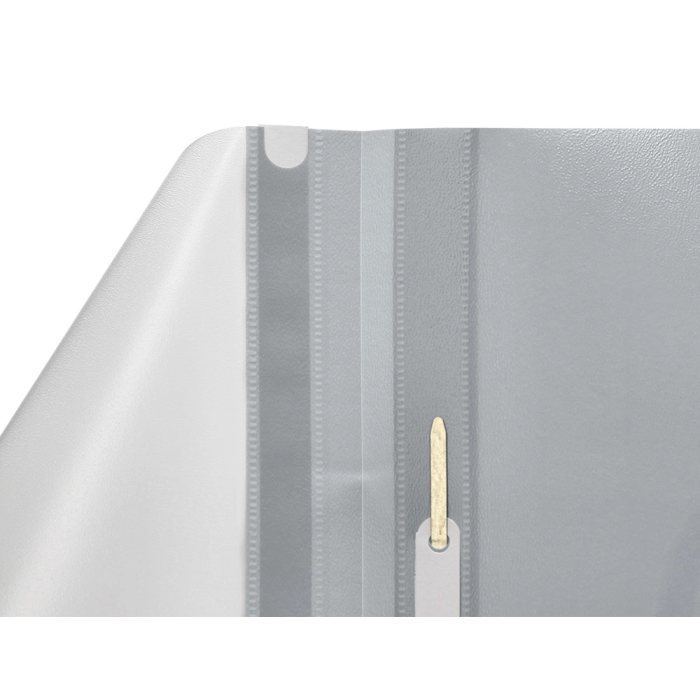 Q-connect Carpeta Dossier Fastener Plástico DIN A4 Gris PVC Transparente Opaca 7