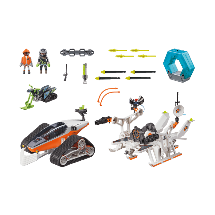 Playmobil Spy Team Comando Nieve con Espacio para 2 Figuras, Luz y Sonido, Mayor de 6 Años 1