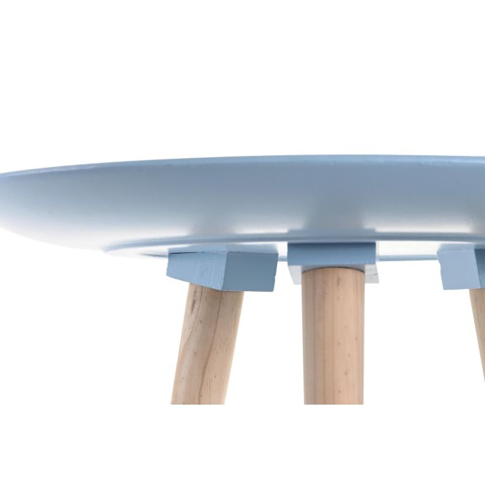 DKD Home Decor Mesita Auxiliar Mediterraneo Azul Celeste 44 x 35 x 44 cm (2 Unidades) 1 DKD Home Decor Mesita Auxiliar Mediterraneo Azul Celeste 44 x 35 x 44 cm (2 Unidades) 1