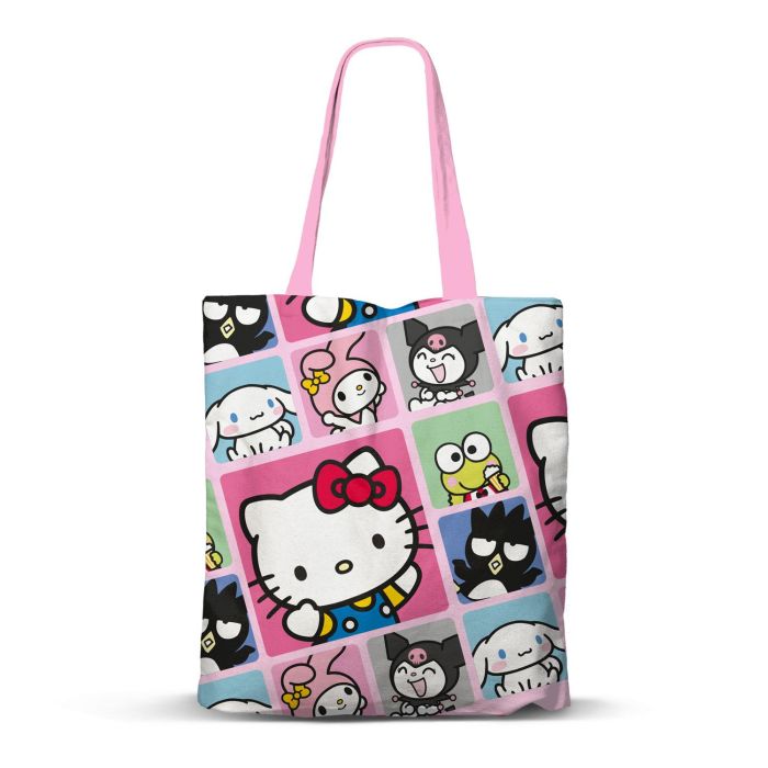 Sanrio Hello Kitty Bolsa de la Compra FAN Panels Multicolor con Asas Hombro, Cremallera, Bolsillo Interno 8L (40cm Alto) Sanrio Hello Kitty Bolsa de la Compra FAN Panels Multicolor con Asas Hombro, Cremallera, Bolsillo Interno 8L (40cm Alto)