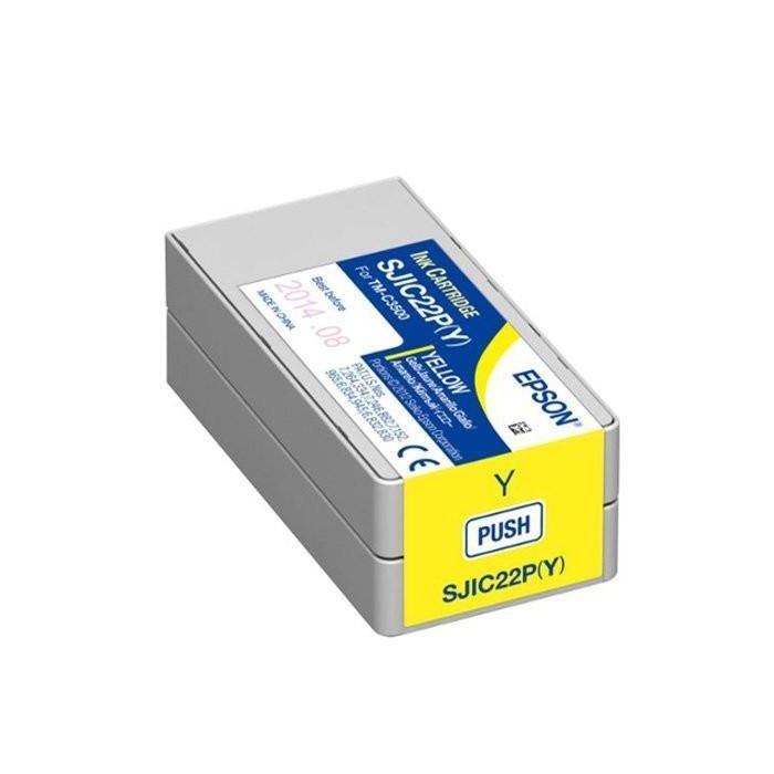 Epson Cartucho De Tinta Amarillo Colorworks C3500 Sjic22Py Epson Cartucho De Tinta Amarillo Colorworks C3500 Sjic22Py
