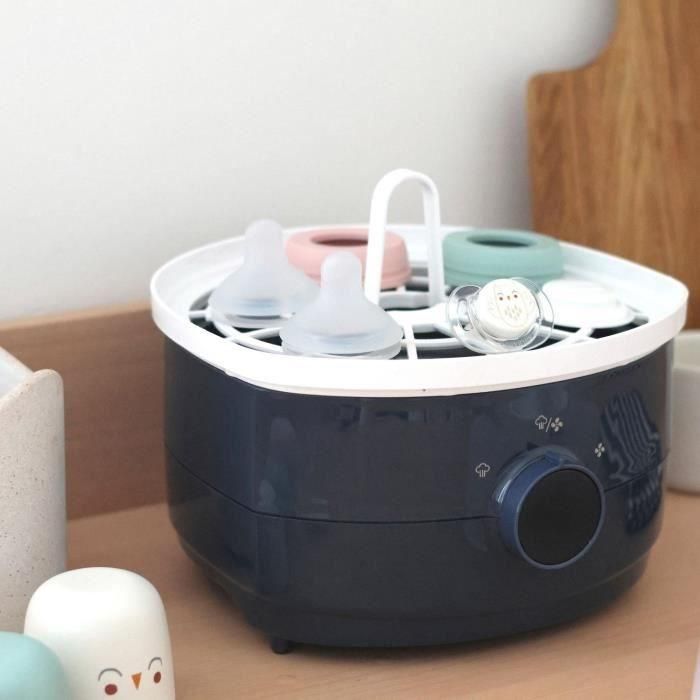Beaba Steril 'n' dry BEA1728518839945 - Secador y Esterilizador 2 en 1 para Biberones y Accesorios - Azul Noche 2