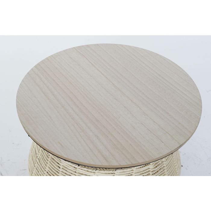 DKD Home Decor Mesa Centro Boho Charm Negro Natural 54x54x40 cm 1 DKD Home Decor Mesa Centro Boho Charm Negro Natural 54x54x40 cm 1