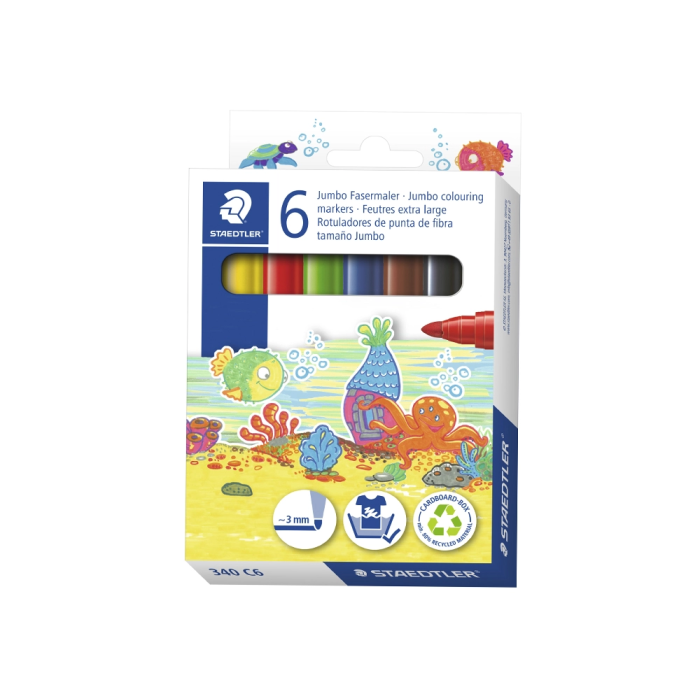 Staedtler Rotulador Grueso Noris Club Colores Surtidos Estuche 6 Unidades 1